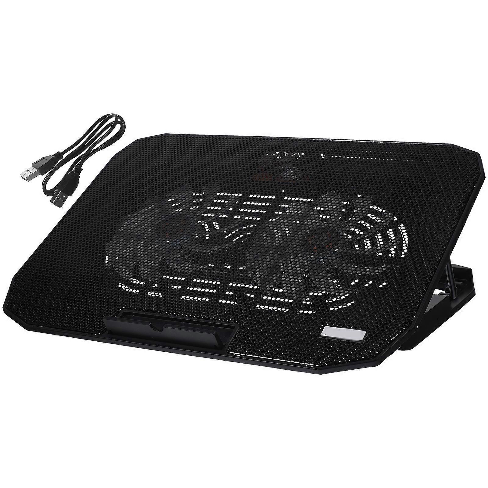 Laptop Cooling Bracket Multi-Function Laptop Cooler Foldable Stand Office Use Black 1Pack
