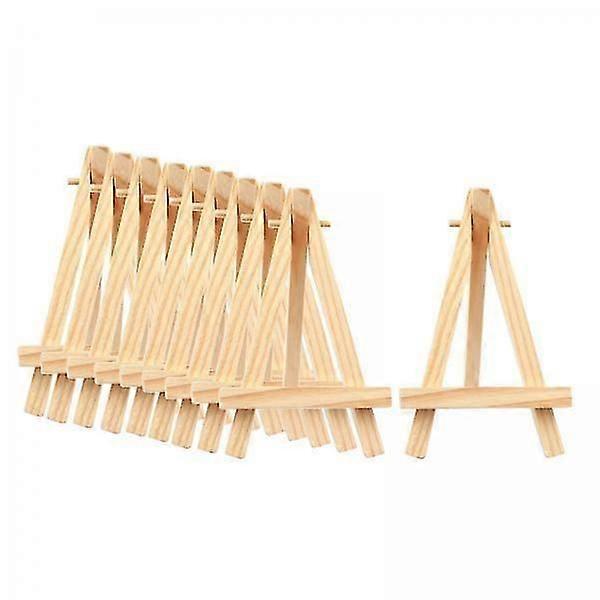 2x10Pieces Wood Desk Tabletop Easel Wood Drawing Picture Stand Holder 8x15CM