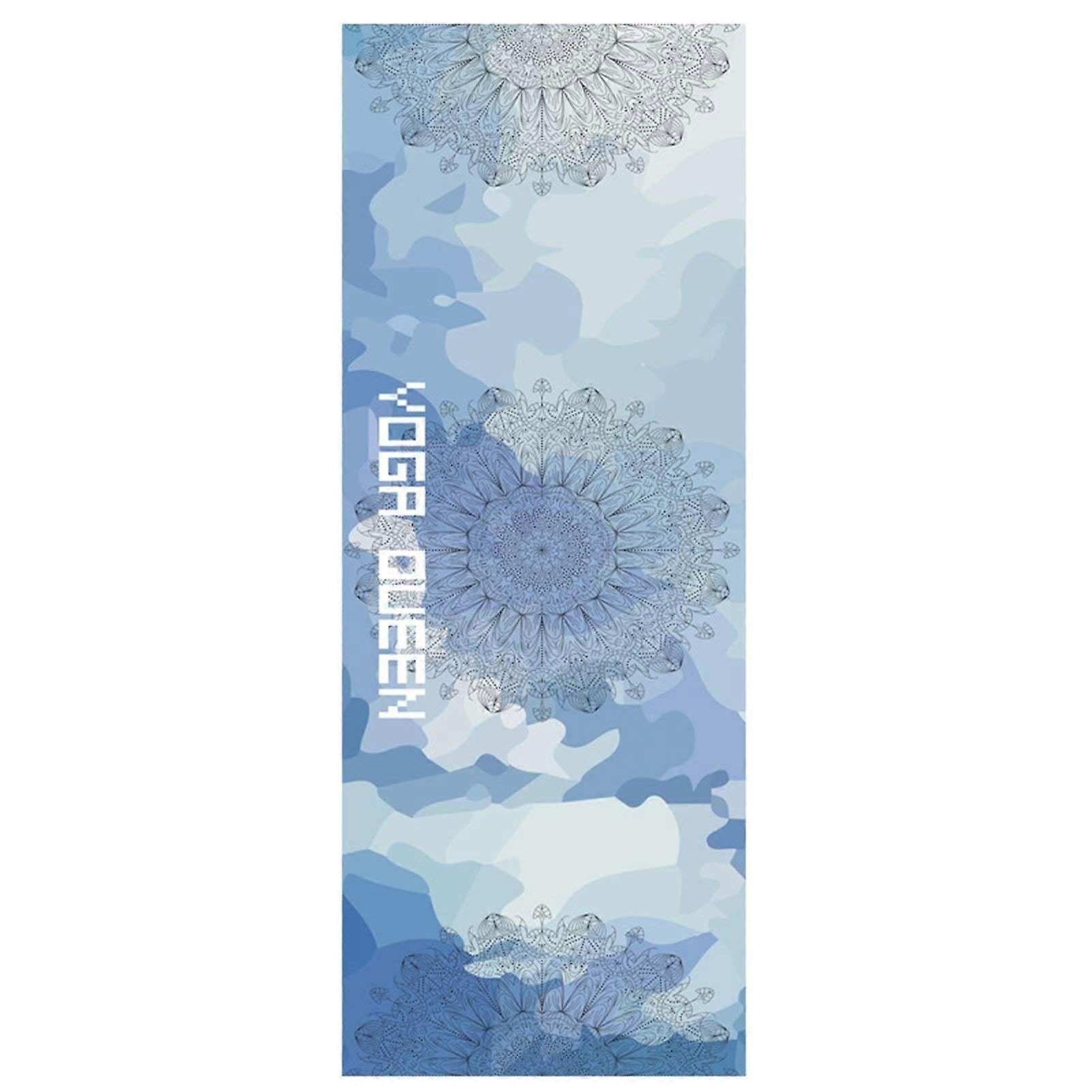 Yoga Towel Non-Slip Folding Yoga Mat Cover Printed Portable Sweat Absorbing Fitness Gym Towel 185x63cm Type 14