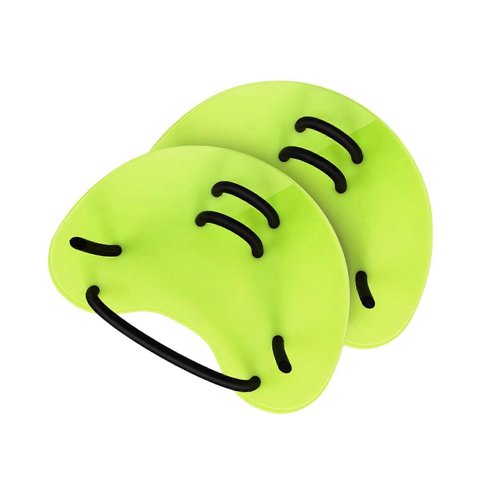 Swimming Hand Paddle Training Equipment for Beginners - Green Swimming Paddles for Enhanced Stroke Technique