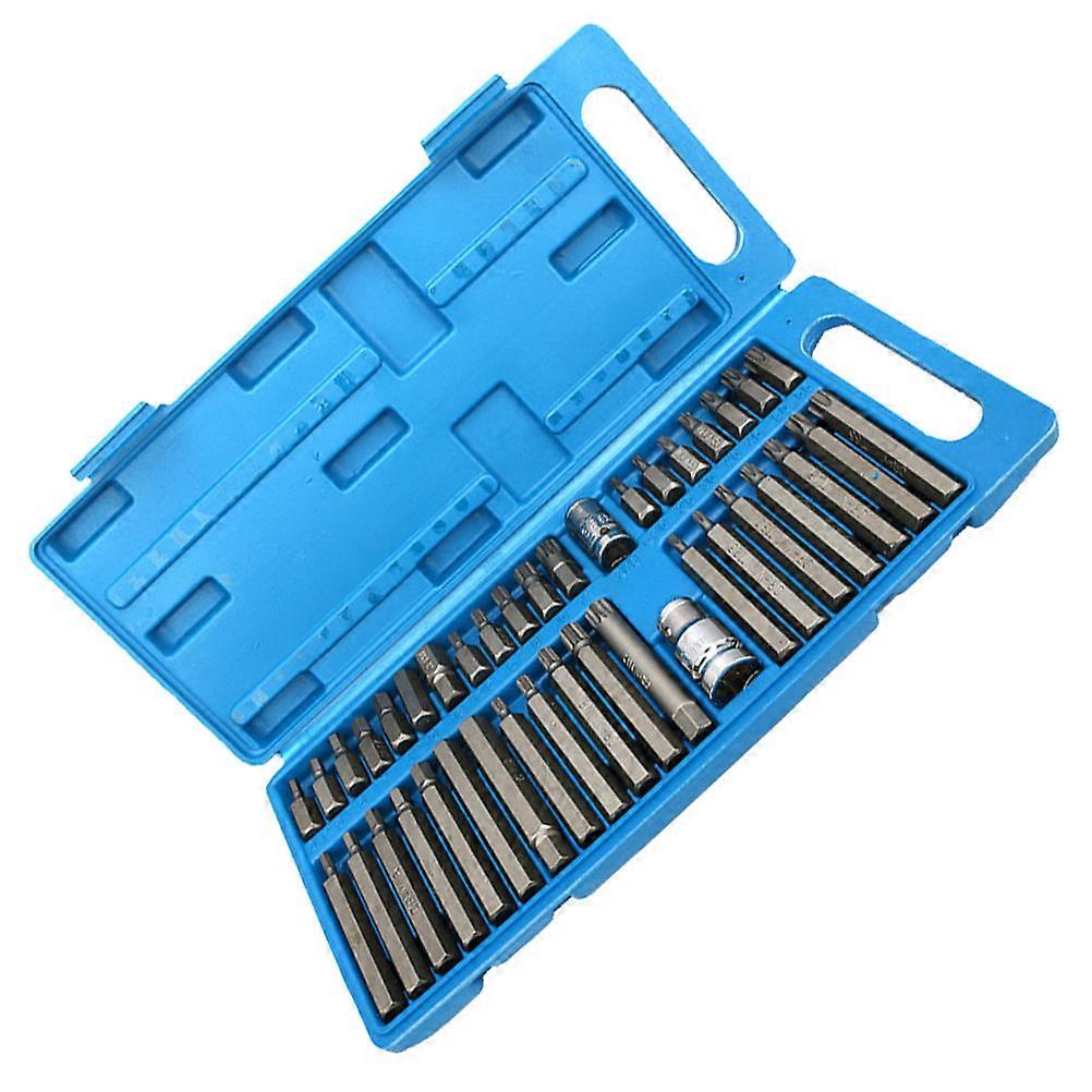 40pcs Durable Chrome-Vanadium Steel Socket Set for Repairing with Assorted Sizes
