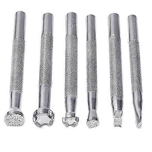 6 Stud Leather Tools Leather Work Saddle Making Stamp Set Special Shape Stamp Punch Set Leather Craft Tools Ref: 9590