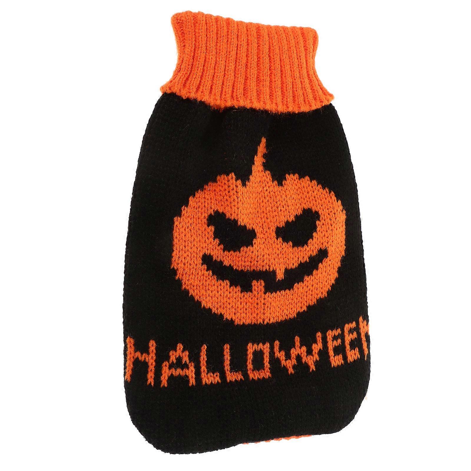 Adorable Dog Clothes Pet Sweater Halloween Costume Pumpkin Shape Warmth Comfortable Breathable Various Sizes Available 1 Dogs