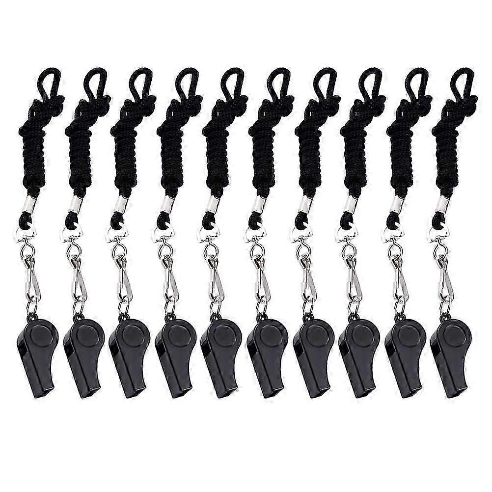 10pcs Soccer Survie Sifflet Suspendu Longe Survie Sifflet Oiseau Sifflet Arbitre Sifflet