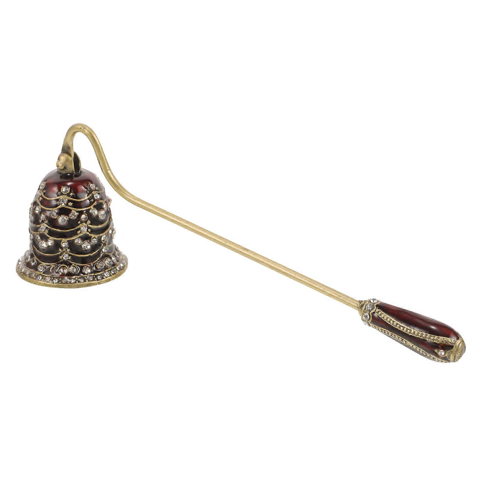 Here's a polished and professional product description for your **Vintage Rhinestone Candle Snuffer With Long Handle Portable Extinguisher Tool**: