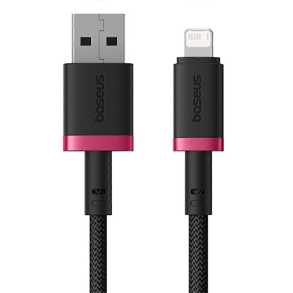 BASEUS New Cafule Series 2.4A Fast Charging Cable USB to iP Data Cord, Length: 1m