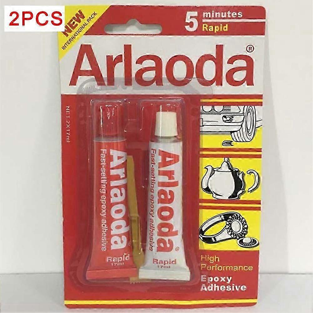 Araldite 2pcs/set 5/90 λεπτά Κεραμικές κόλλες Μεταλλικά χαρτικά AB Εποξειδική κόλλα AB κόλλα Αδιάβροχο υγρό