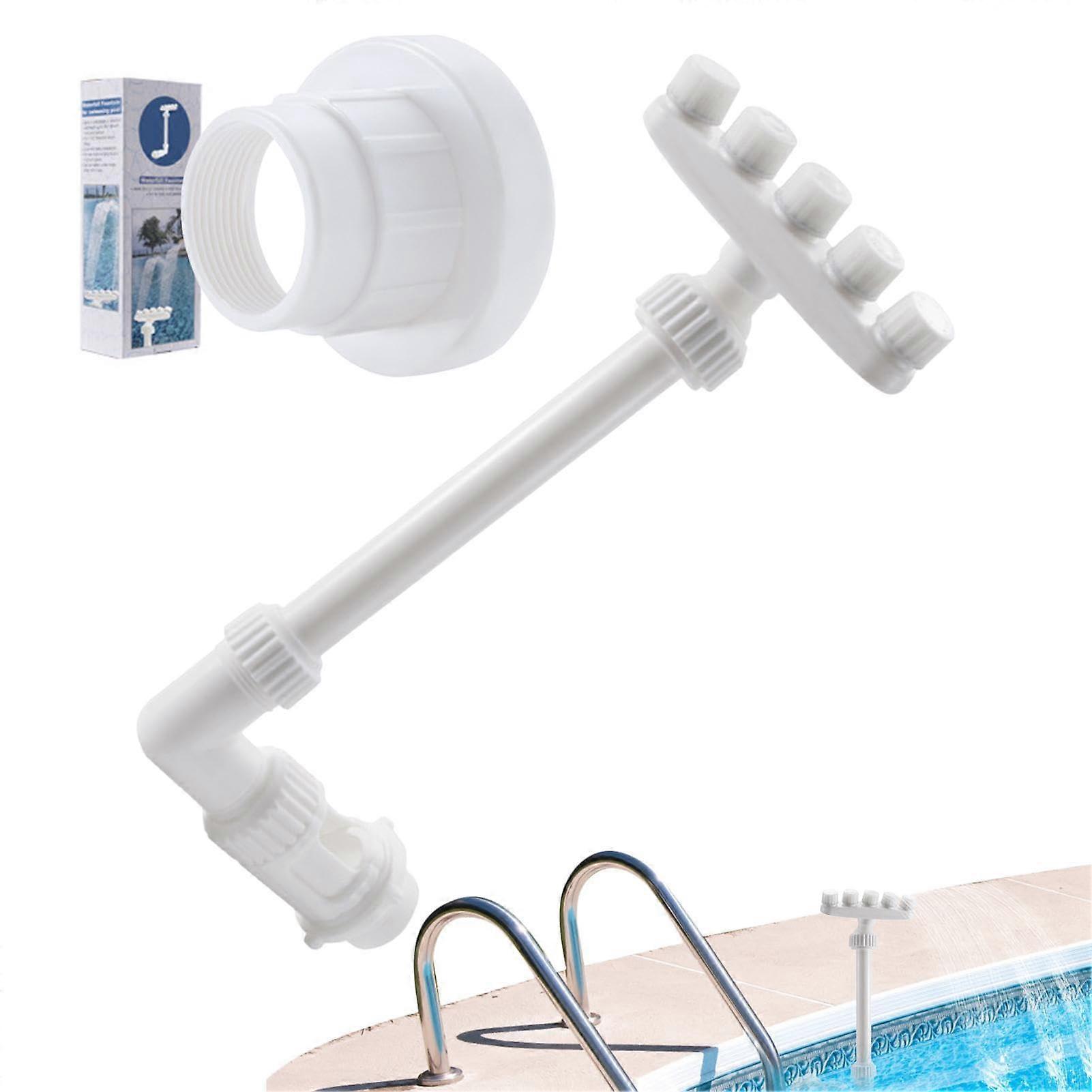 Adjustable Spray Pool Sprinkler, Waterfall Fountain, Pool Spray Cooler, Spa Fountain for Outdoor A6
