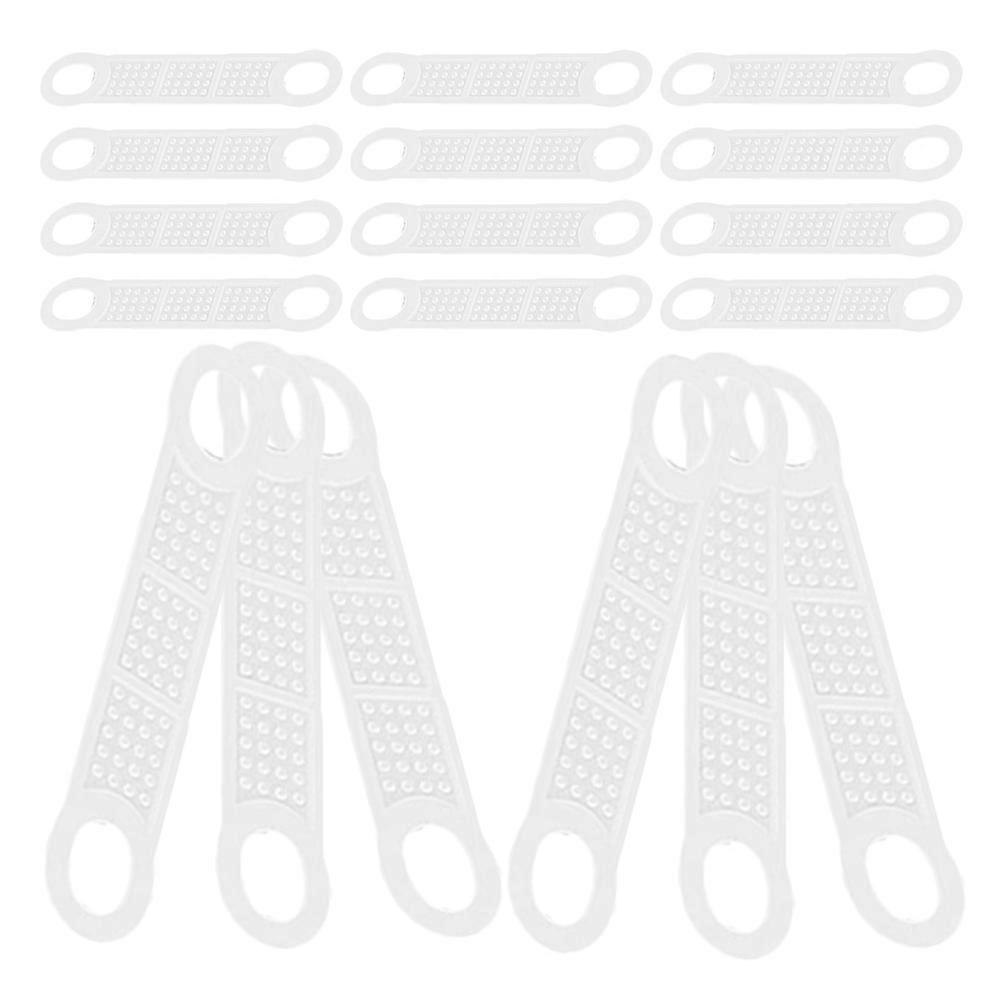 Non Slip Hanger Straps Clothes Hanger Anti-Slip Fixing Strap Home Use Rectangular Dot Pattern 60Pack