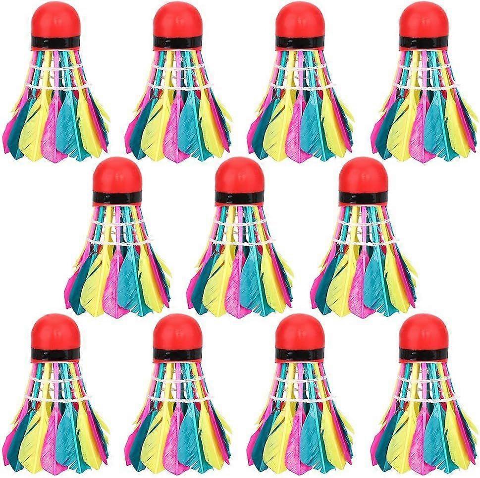 Badminton, 12-piece set of colorful badminton badminton training practice balls