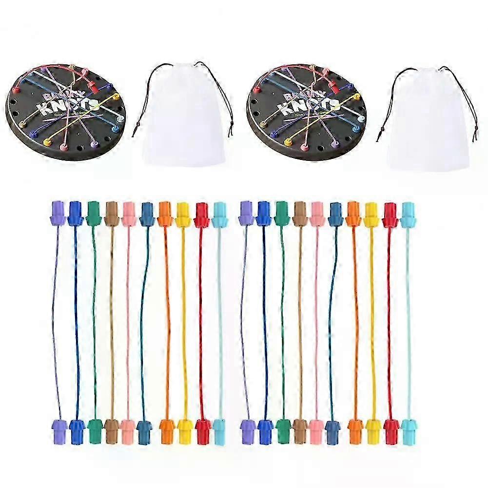 Logic Thinking Training Rope Game for Kids and Adults - Educational Knot Untangling Board