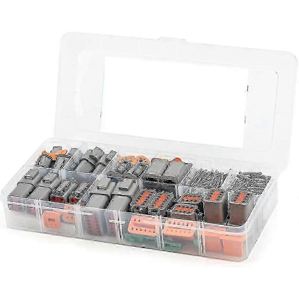 188pcs Connector Kit for Certain Brands with 16 Solid Contacts in 2, 3, 4, 6, 8, and 12 Pin Configurations