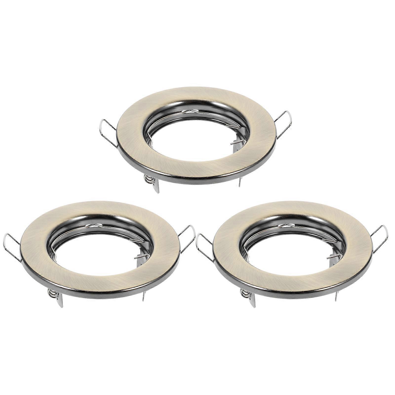 3pcs Recessed Light Trim Rings for Metal Spotlights – Durable Iron Frame, Easy Installation, Versatile Ceiling Lighting Solution