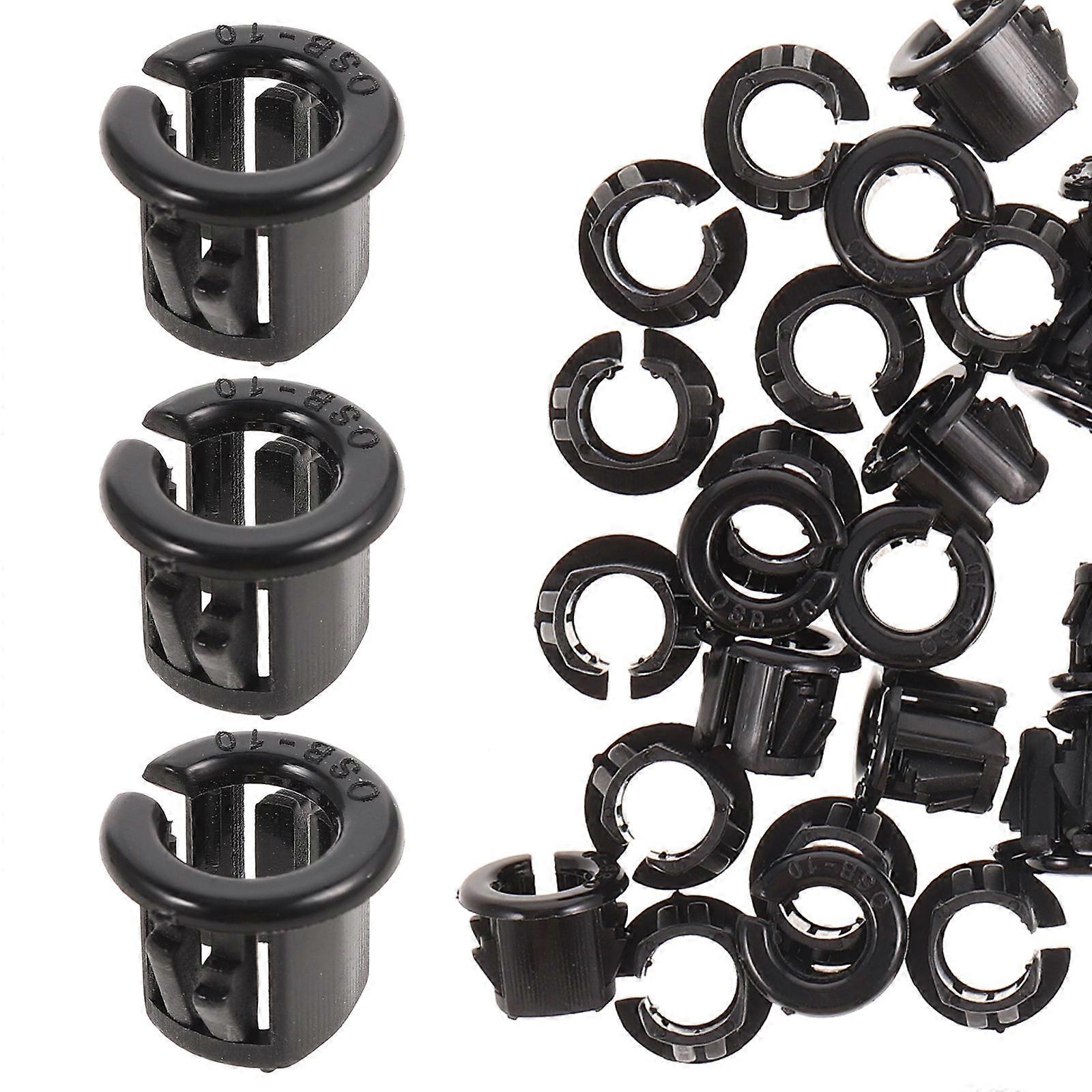 Cable Protector Snap Bushing Round Cord Hole Cover Panel Locking 50Set