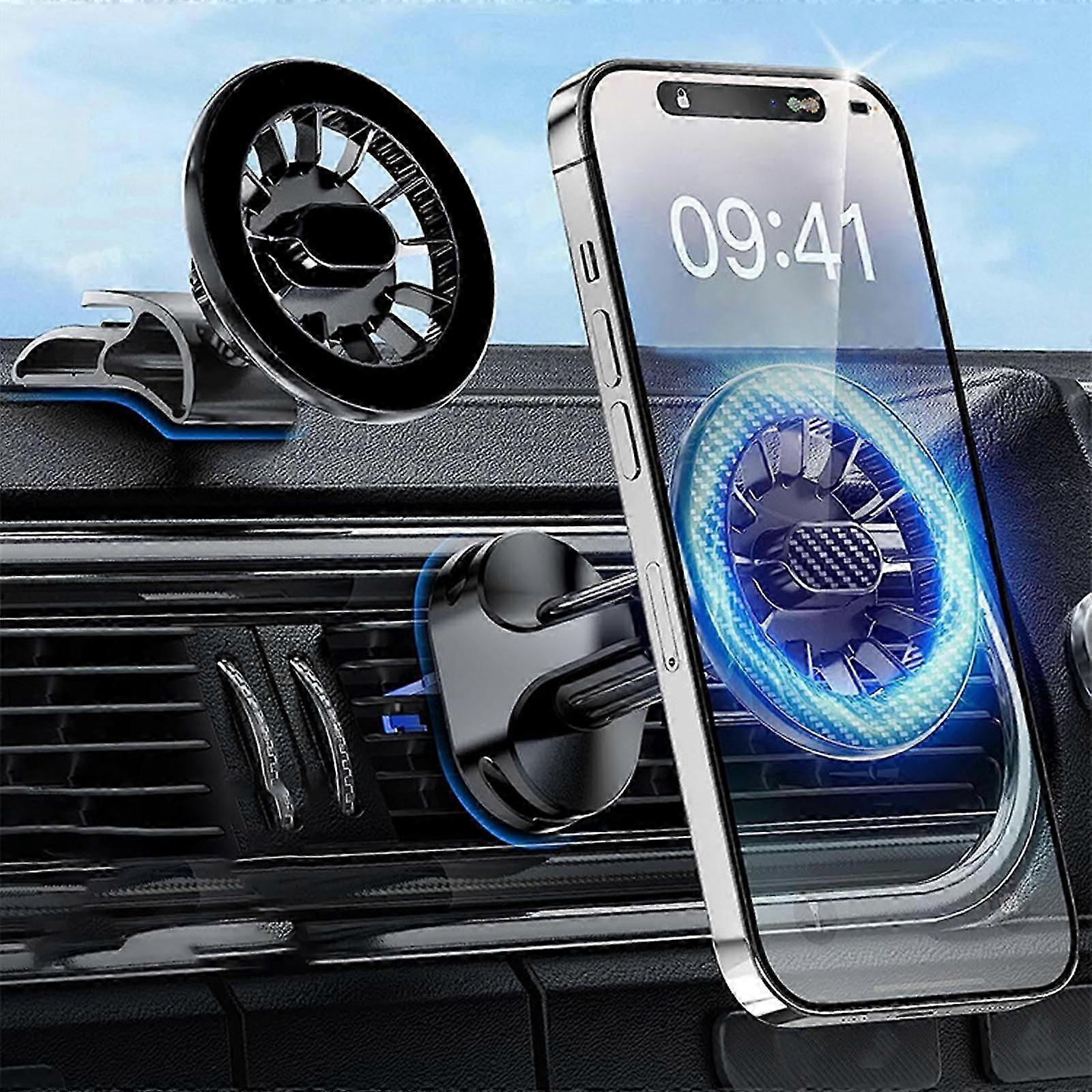 Magnetic Phone Holder for Car, Compatible with MagSafe Air Vent Dashboard 4-in-1 Phone Mount for Car, Mount for iPhone15 14 13 12 Pro Max Plus Mini