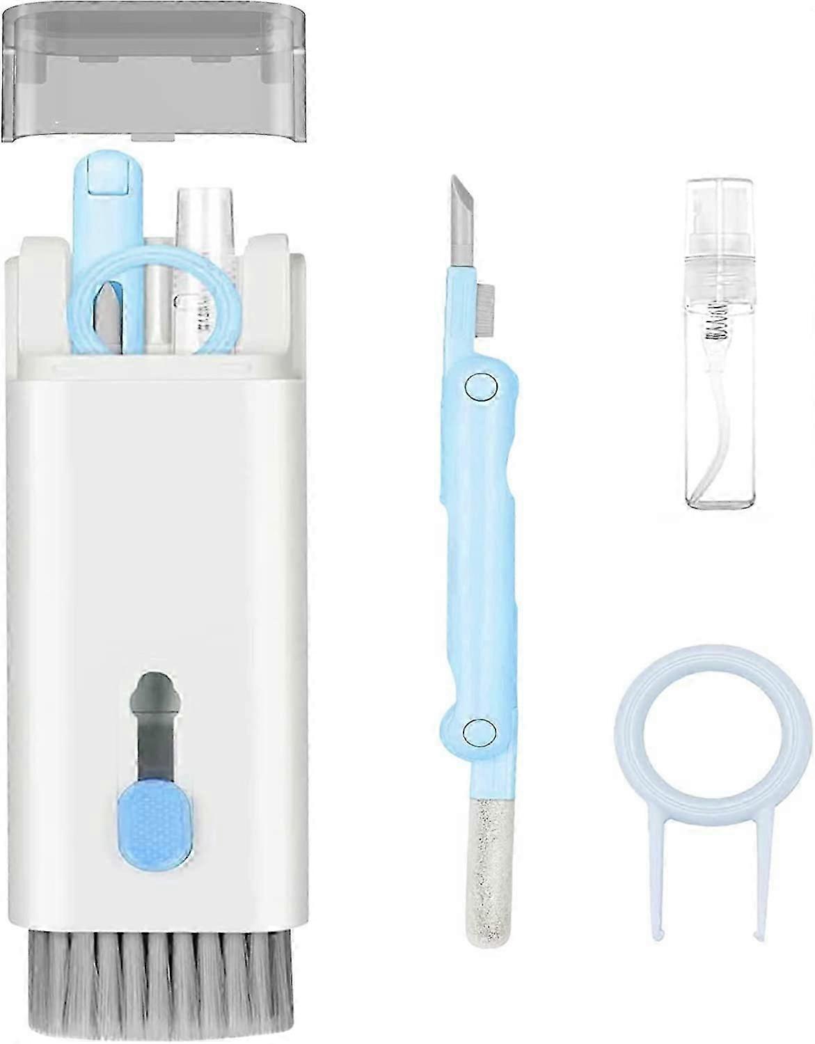7 in 1 Computer Keyboard Cleaning Brush Set Earbuds Cleaning Pen Wireless Bluetooth Headset Charging Box Electronics Keyboard Cleaning Tools Cleaner K