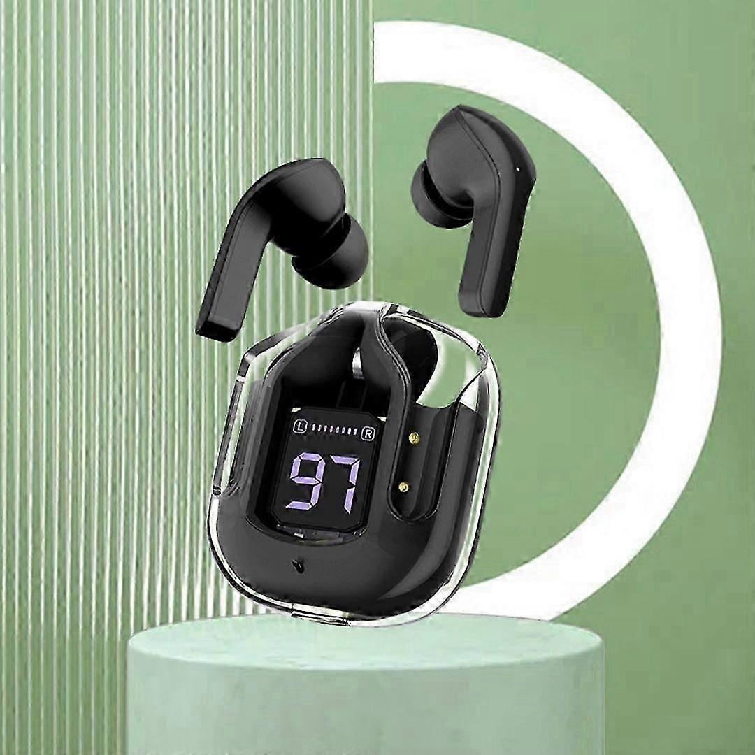 Auricolari wireless, cuffie Bluetooth, auricolari con cancellazione del rumore con custodia di ricarica e display digitale a LED