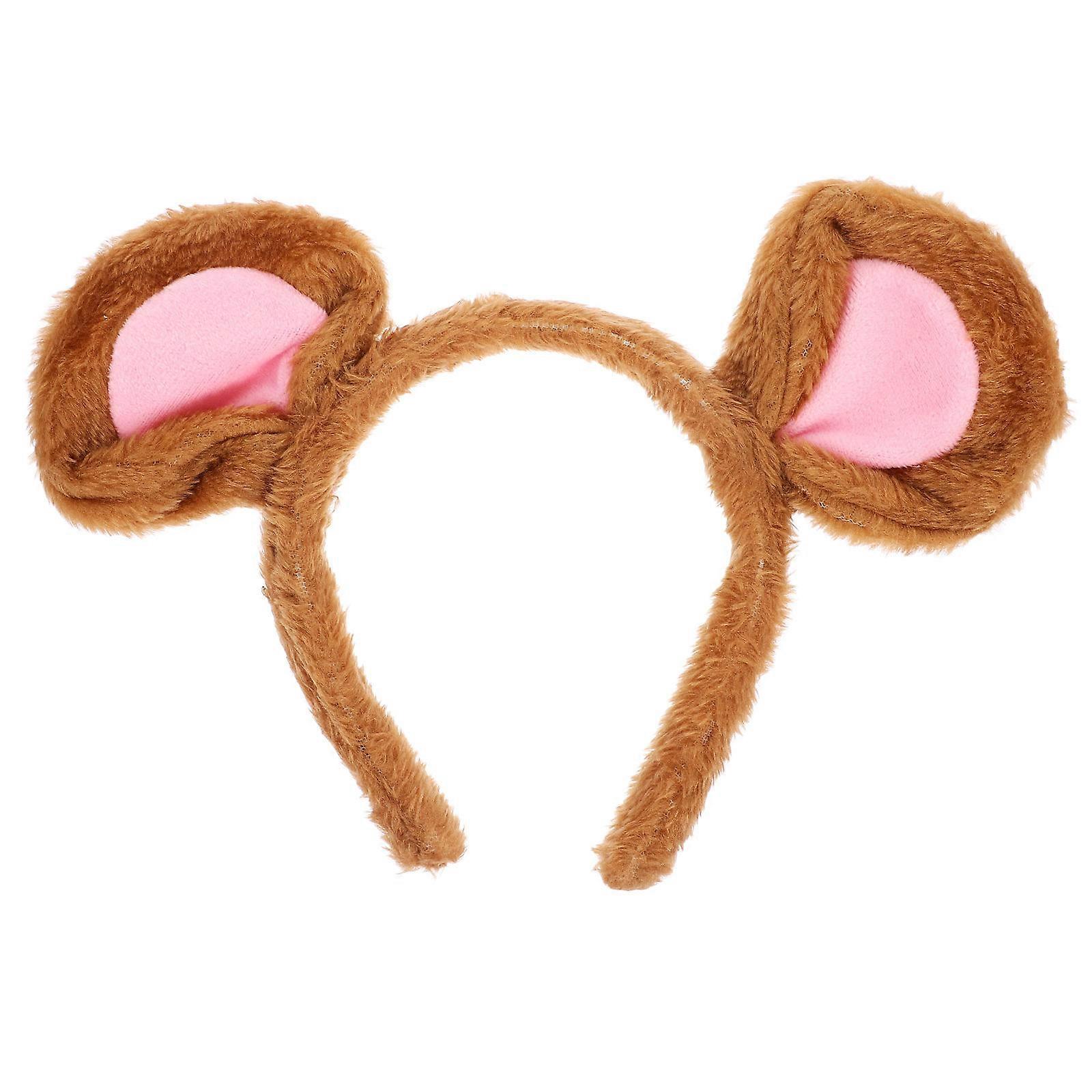 Cartoon Mouse Headband Fabric Material Lightweight Comfortable For Masquerade Party Teens 1Set