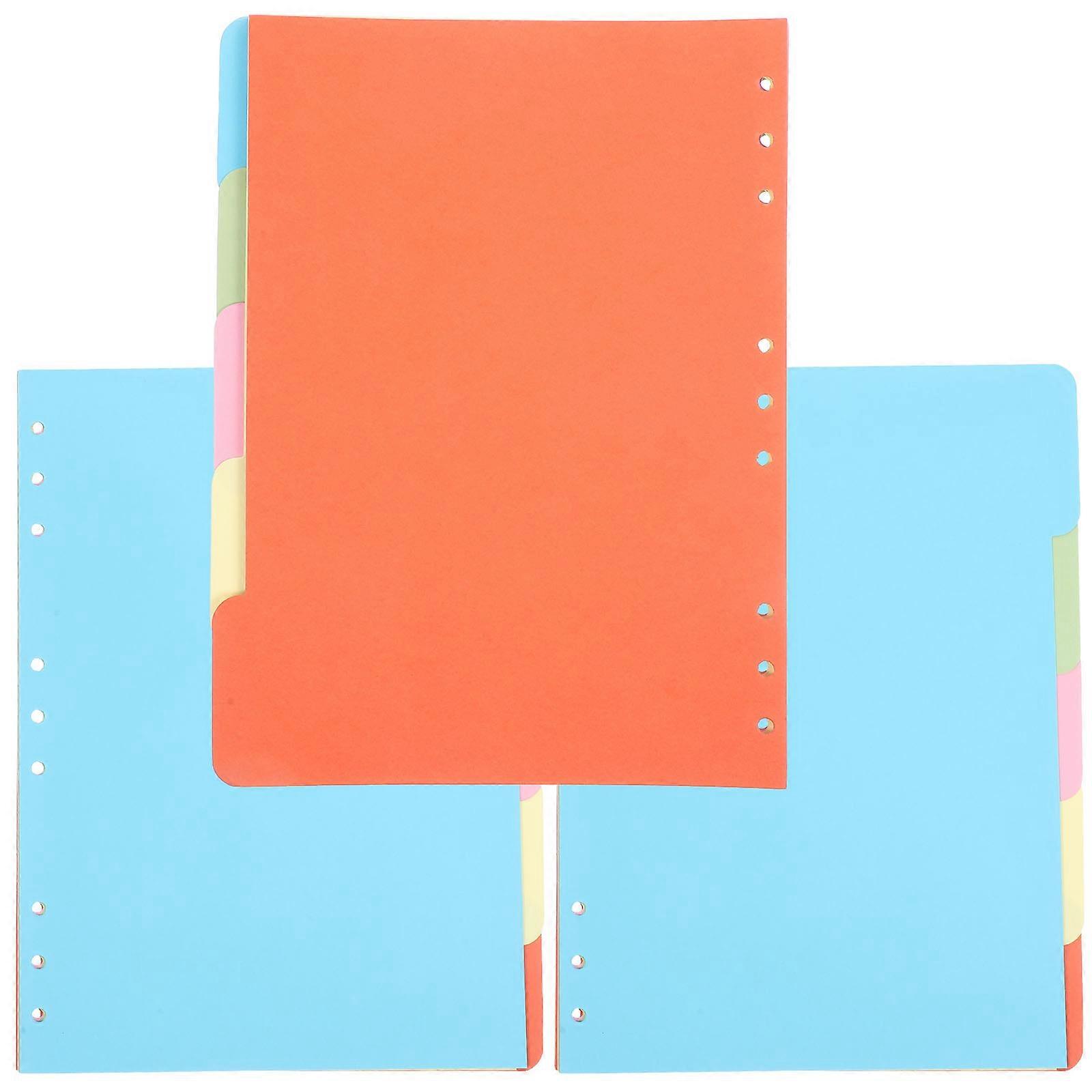 15 Pack Colored Binder Dividers with Tabs for Notebooks – Index Pages for Journals, Manuals, and Report Organization
