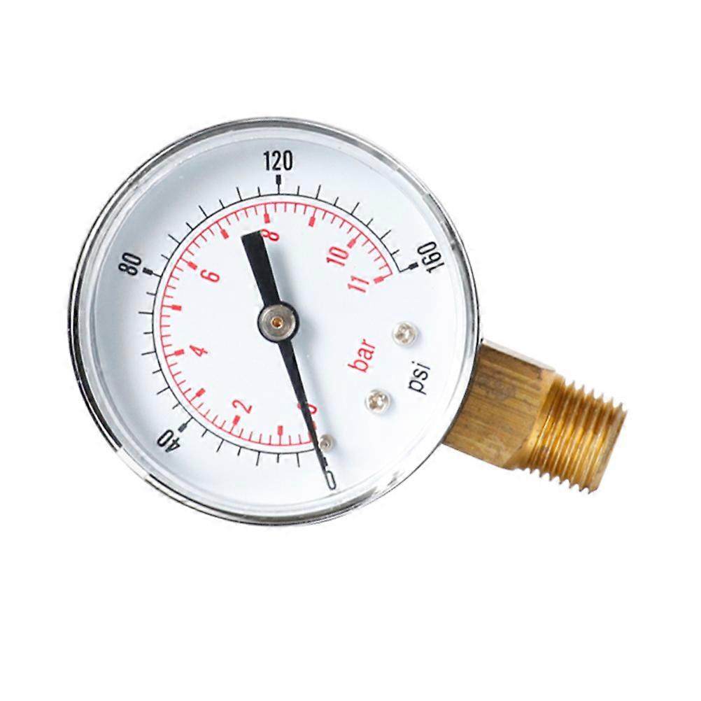 Pressure Gauge Pneumatic Non Corrosive to Brass Air Compressor Accessories Industrial Use Technicians 1Pcs