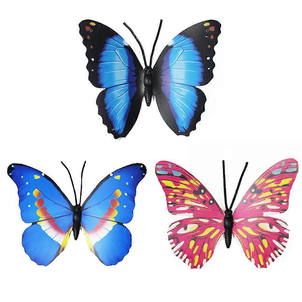 حديقة الحلي محاكاة زهرة الترتيب ديكور المنزل مادة PVC 40 * 40 * 2 سم تصميم دقيق 3 قطع