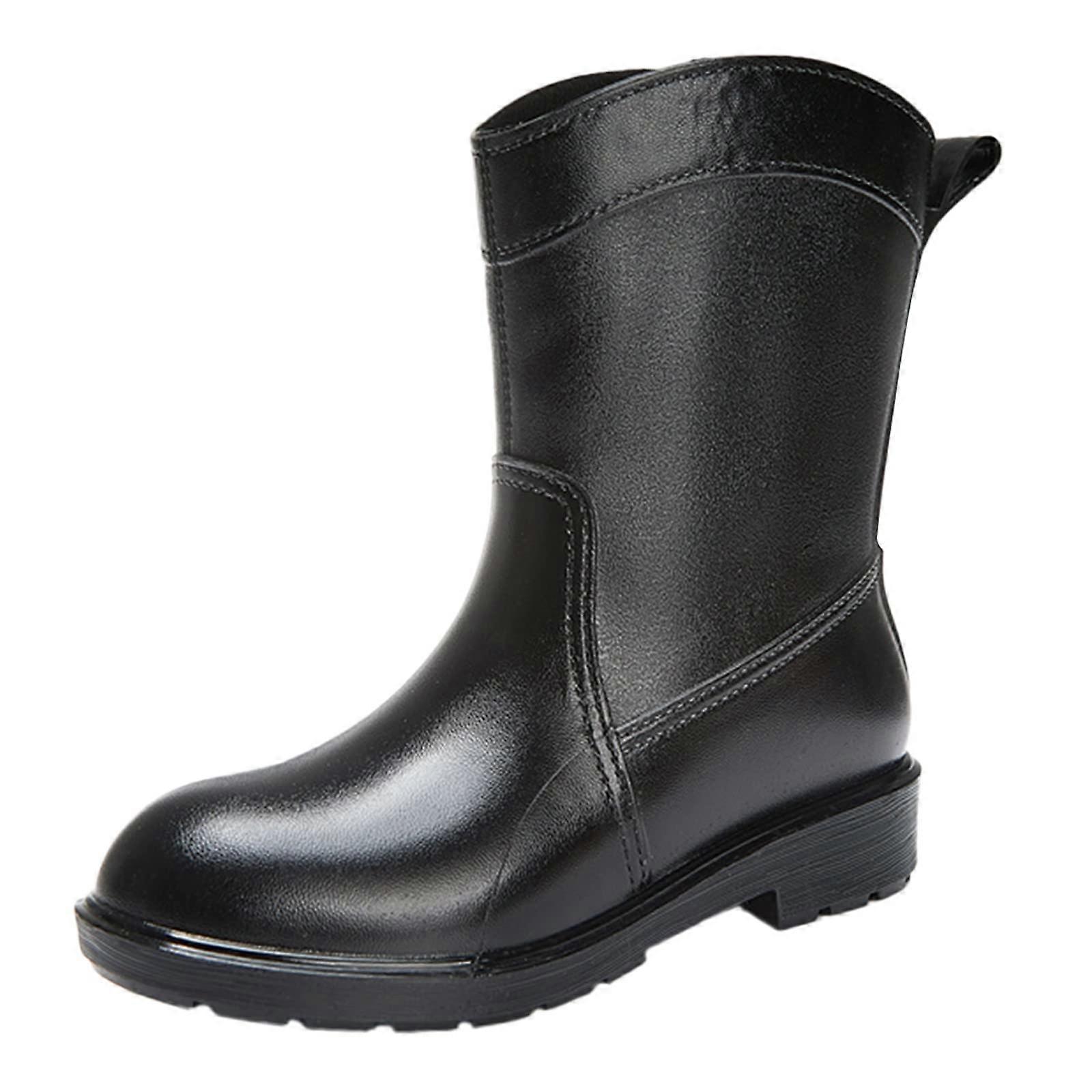 Rain boots for the day, durable, slipresistant, plastic, cement, rain shoes, rain boots 38.5 EU black.