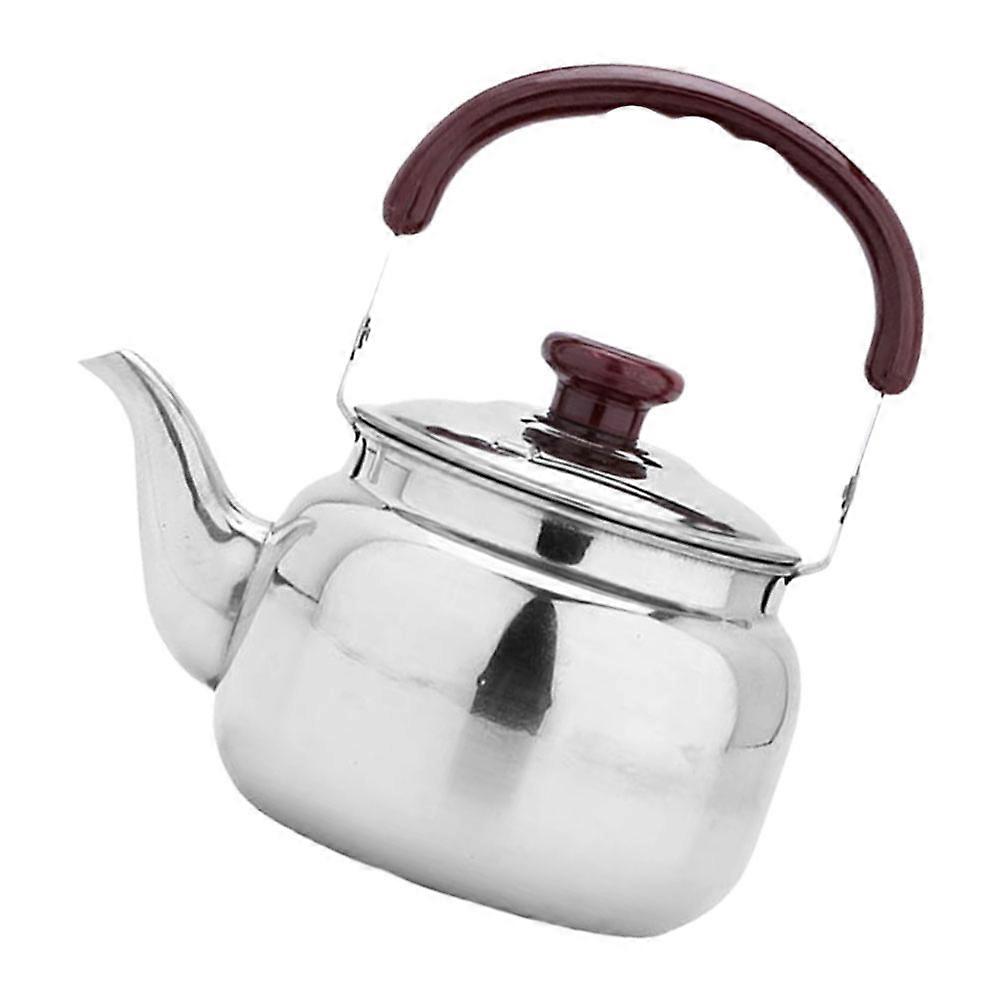 Portable Kettle For Hot Water Stainless Steel Boiling Kettle Family Use Flat Bottom Simple Design 0.5L 1Pcs