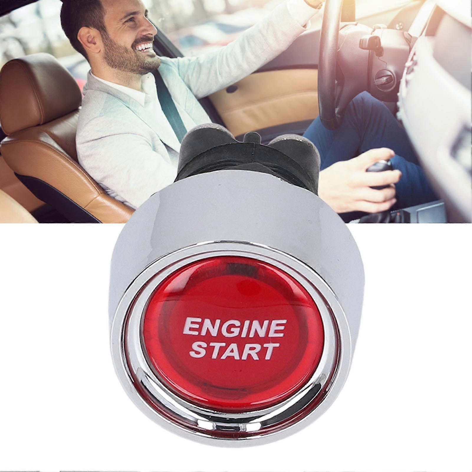 Engine Start Stop Push Button 50A ABS Start Stop Ignition Switch for Sports Car 12‑24V