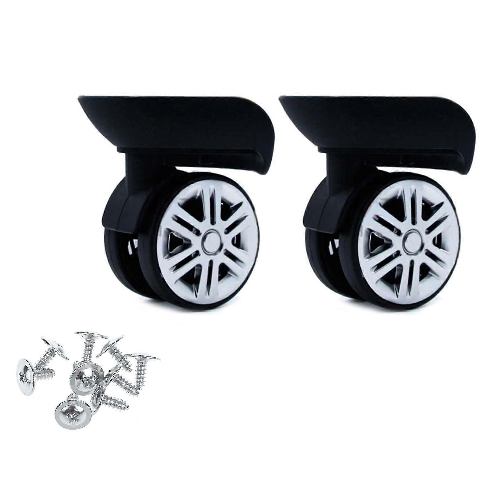2 x A65 Trolley Wheels Replacement Suitcase Luggage Box Double Row Swivel  Heavy Duty