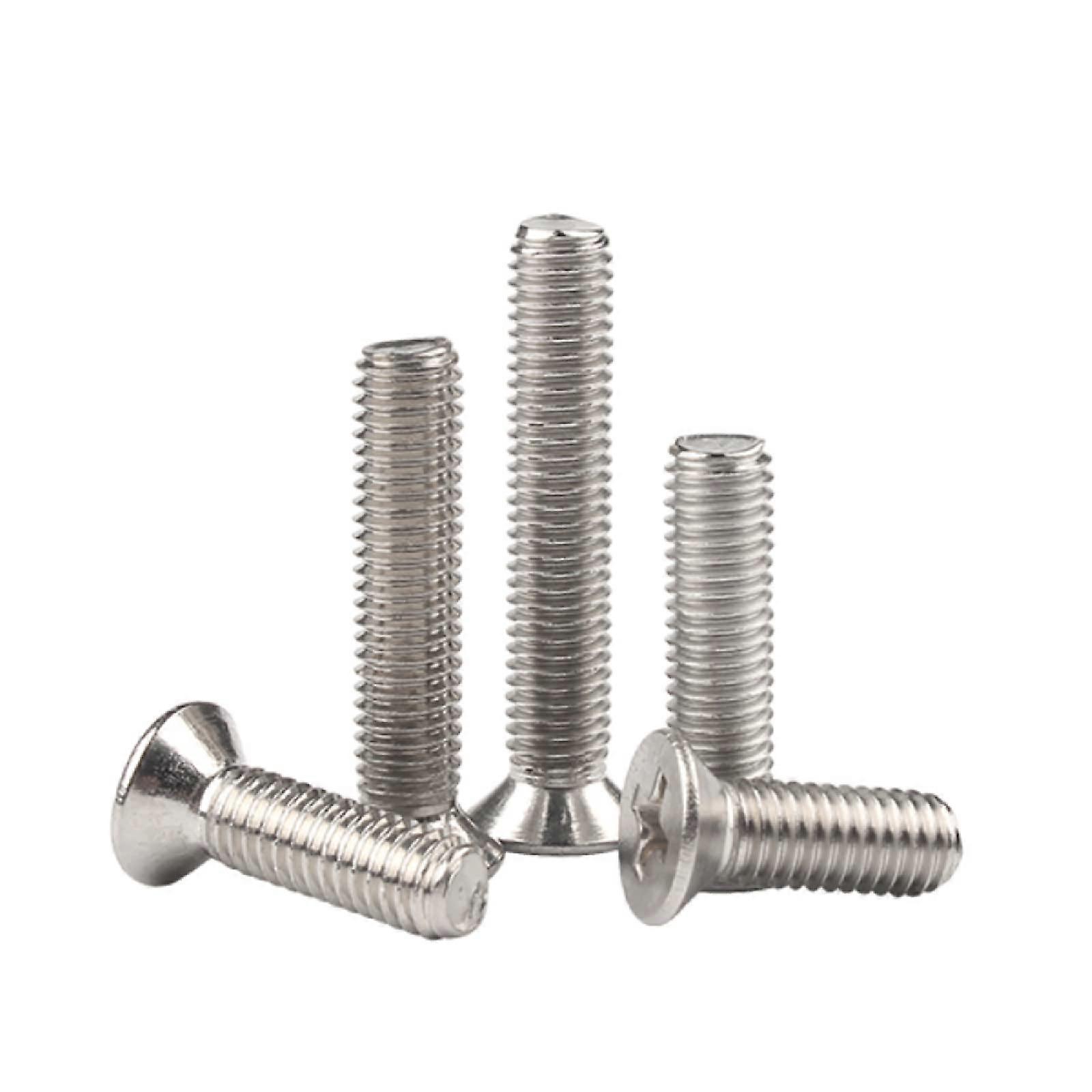 Stainless steel 304 screws: selftapping, bolts, countersunk, cross recessed, M3, M3*95*5pcs