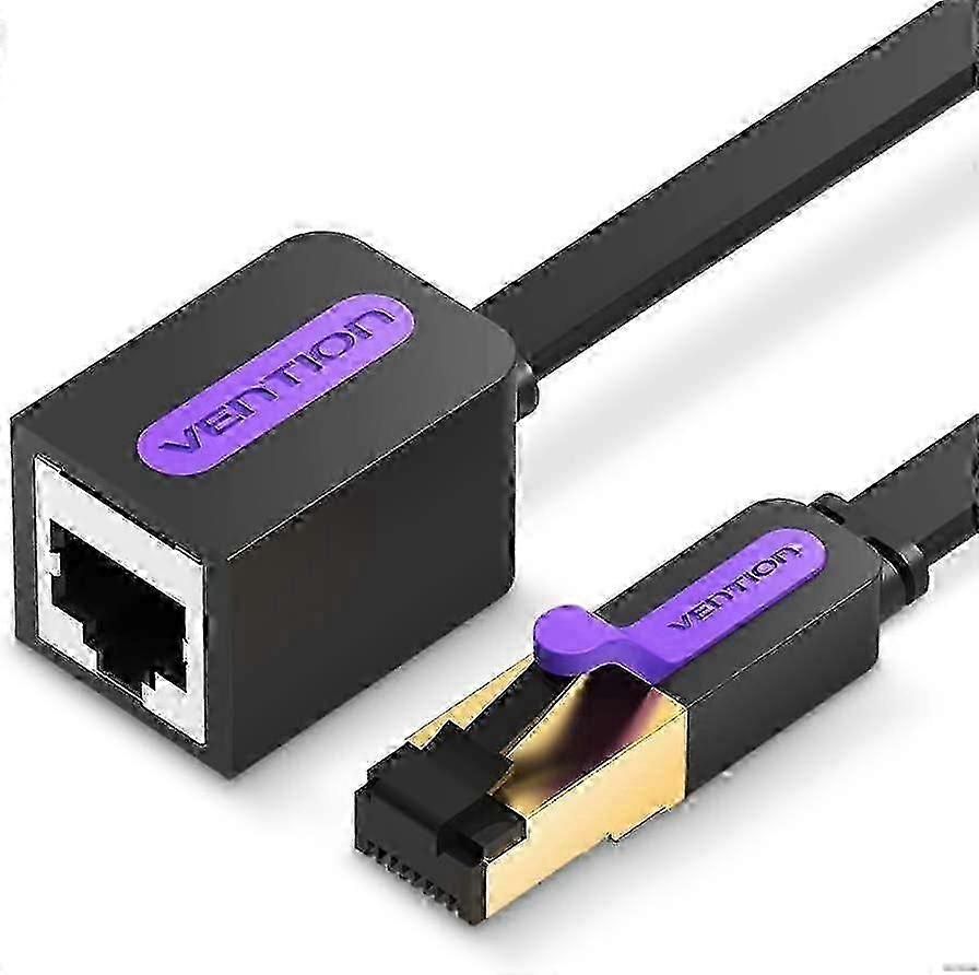 High Speed 3m Cat7 RJ45 Ethernet Extension Cable - 10Gbps Male to Female Network Cable, Shielded LAN Cords for Fast Connectivity
