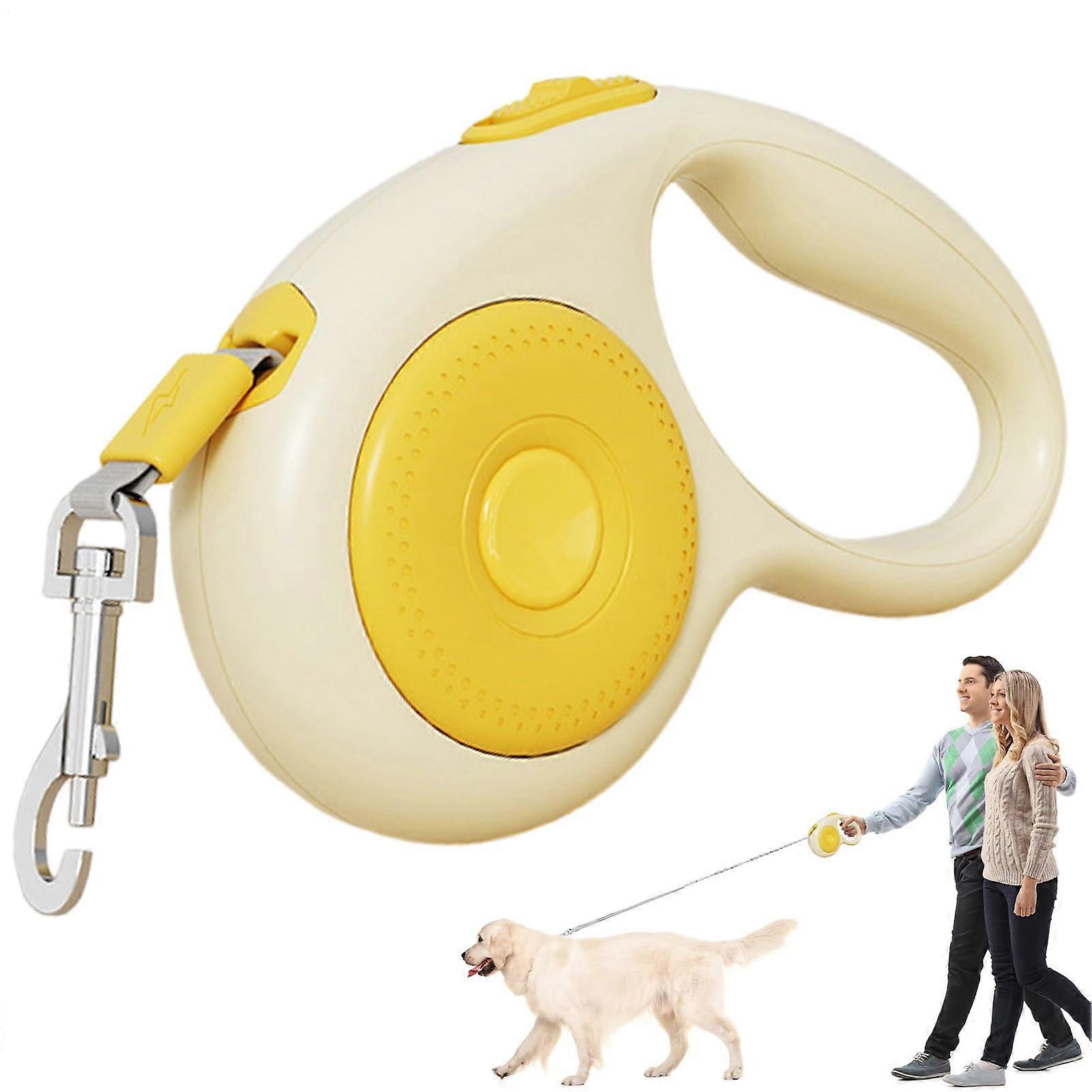 Retractable leash with nonslip grip, tangle extension, durable for all dogs