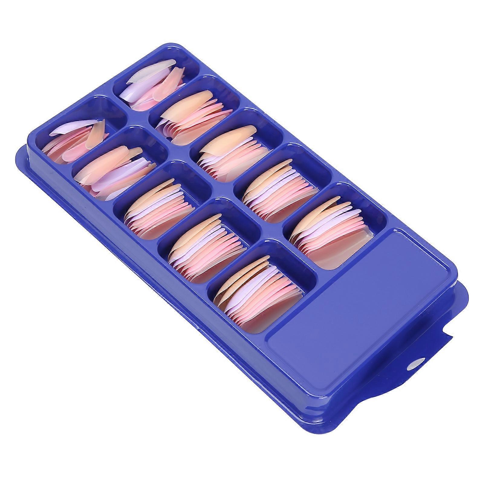 Pure Color Full Cover Nail Tip Home Salon Stylish Colorful False Fake Nail Manicure Tool06