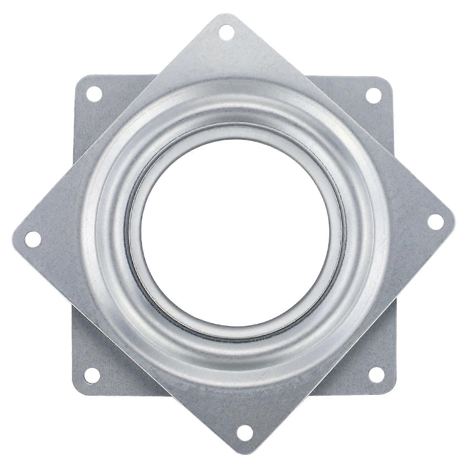 Lazy Susan Rotary Bearing Swivel Plate 360 Degree 4 Inch Square Swivel Fitting for Display Shelf and Furniture Kitchen TV Rack Desk Dining Table