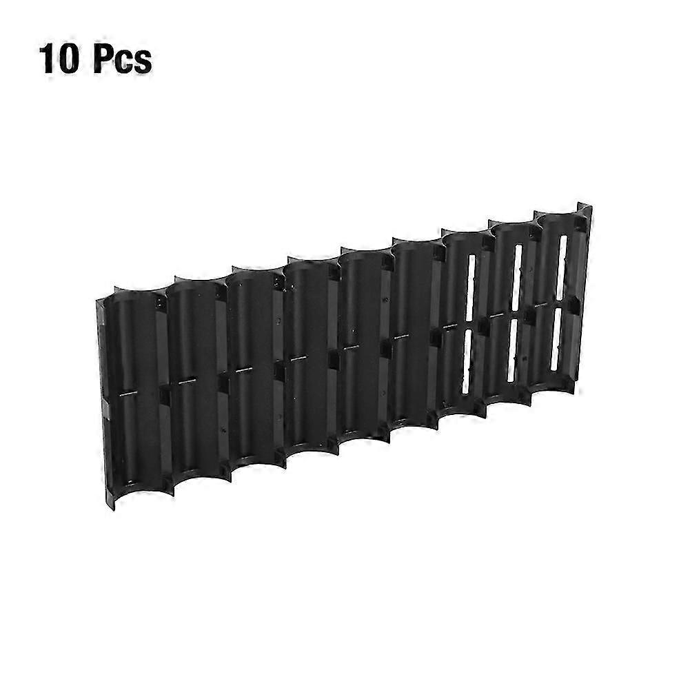 10Pcs ABS Résine 18650 Lithium Batterie Entretoise Protégeant Titulaire Support Cylindrique De Stockage De Cellule