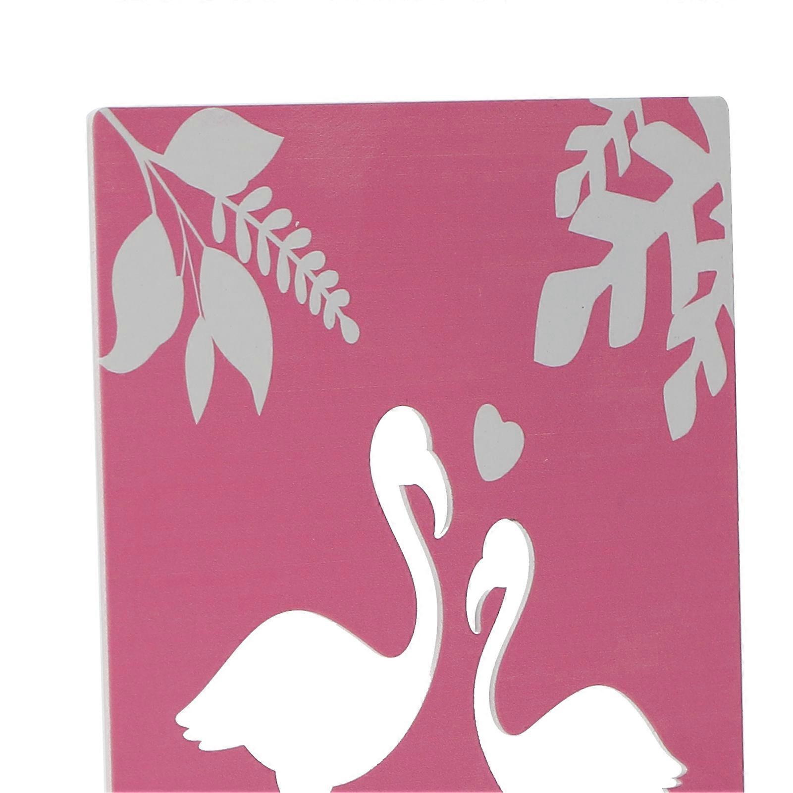 2Pcs Metal Bookends Stable Desktop Book Stopper Supporting Shelves for Home OfficeFor Flamingo