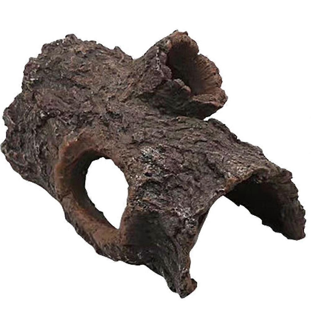 Cave for Fish Tank Shelter Fish Tank Rock Cave for Pet Habitat Dark .00X14.50X13.00CM Safe Resin Material 1Set