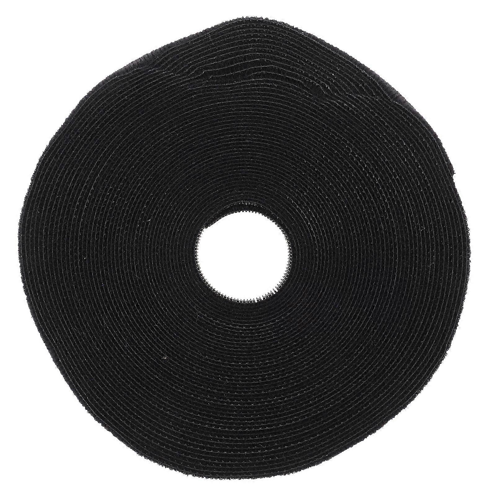 Multi Functional Cable Storage Strap Flat Cable Organizer Straps For Home Office Studio Black 1000X2CM Wire Organization 1 Roll