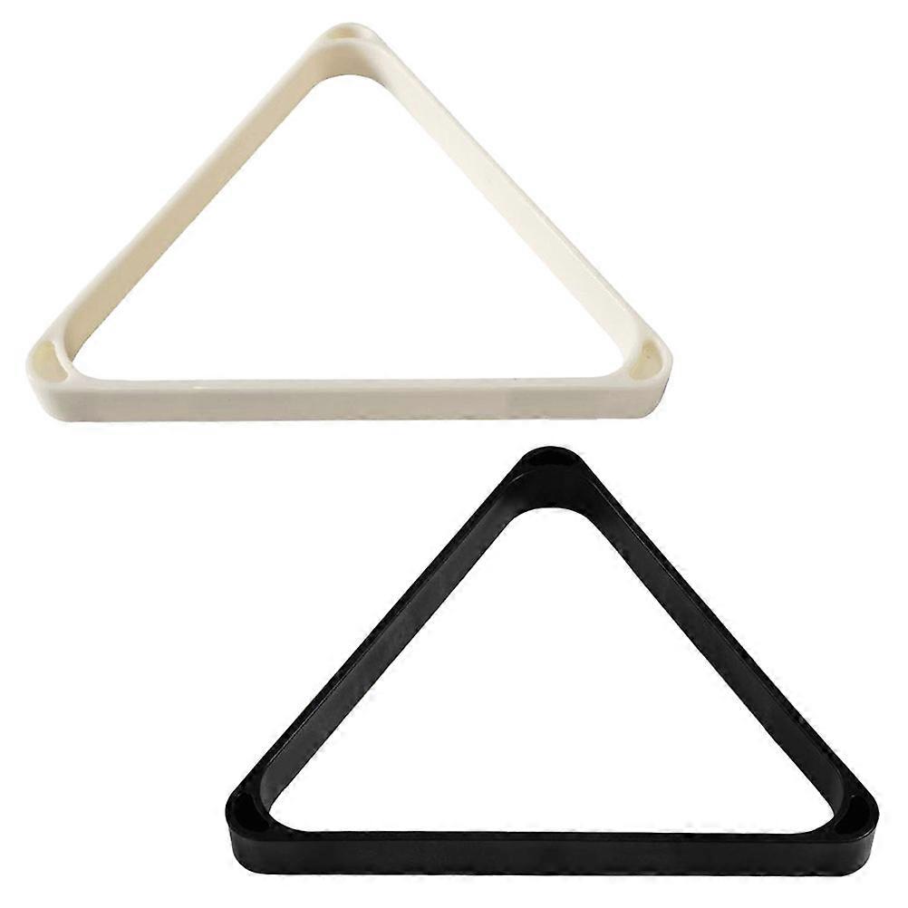 2pcs Triangle Billiard Rack Sturdy Pool Frame for Game Rooms Durable Material for Home or Community Center Use