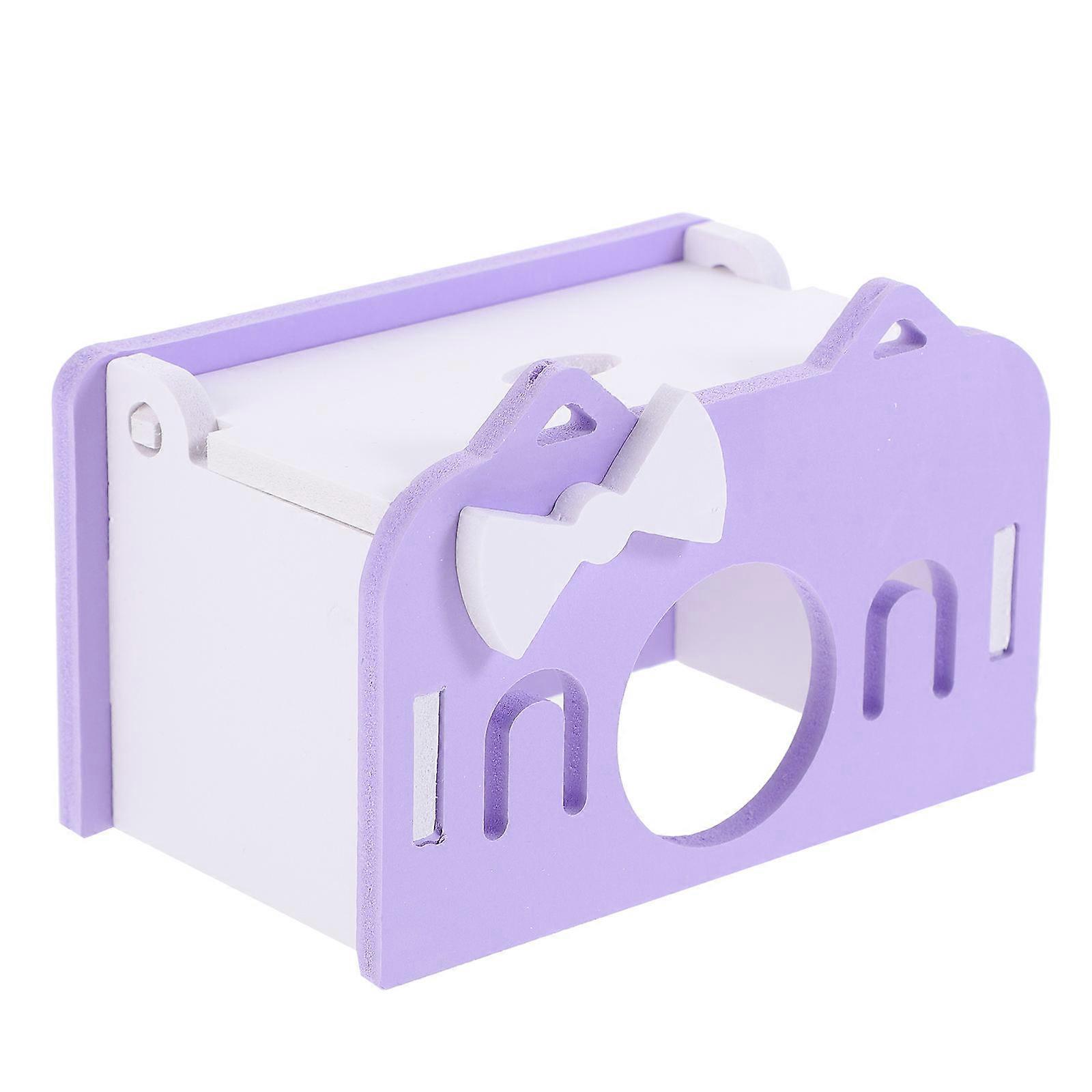 Durable Bite Resistant Hamster Hideout House – Small Purple Cage Sleeping Hut for Dwarf Hamsters, Breathable & Decorative Pet Shelter for Year Round