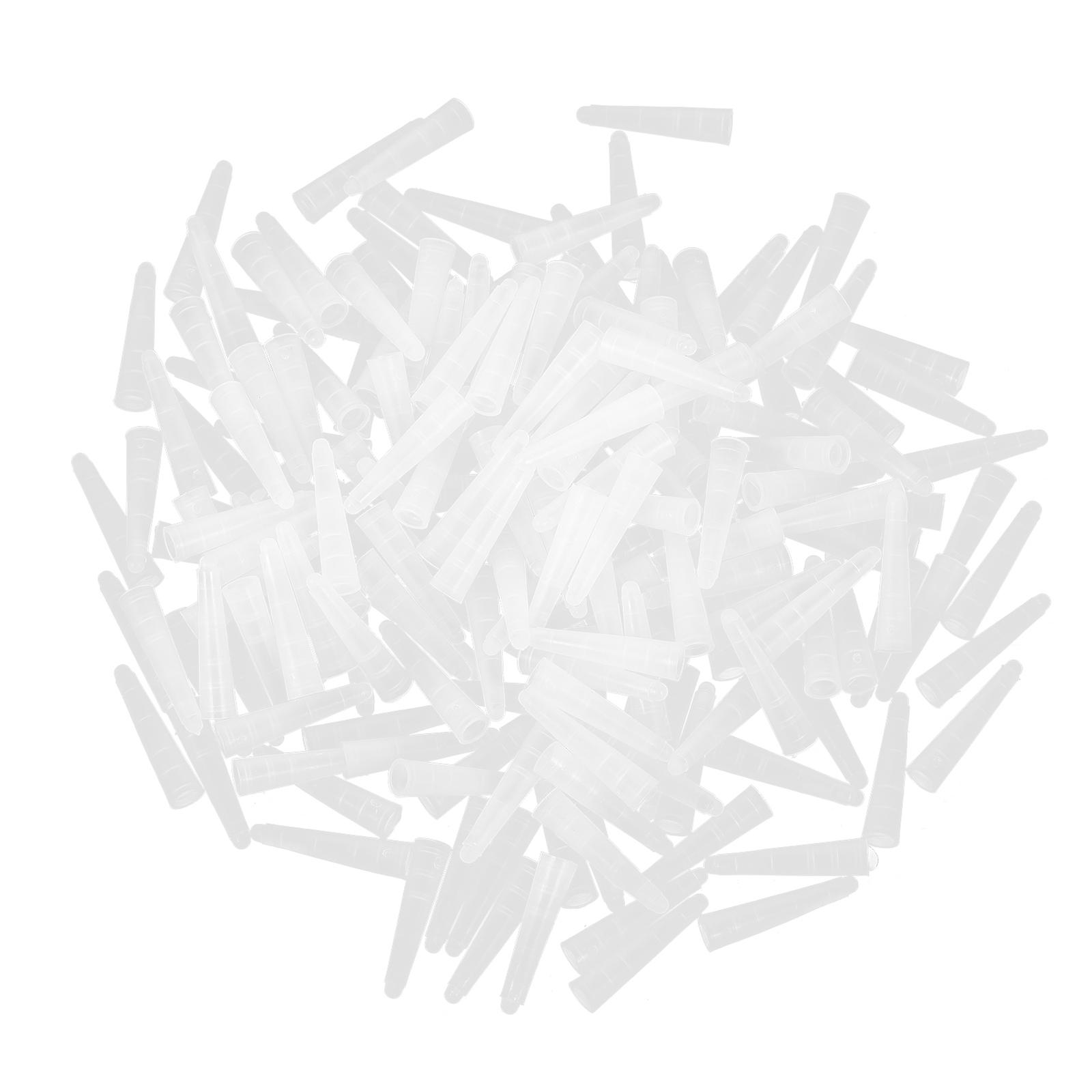 200pcs Non Skid Tweezers Tip Covers, Protective Elbow Clip Covers for Dolphin Clips, Compact & Portable Replacement Set