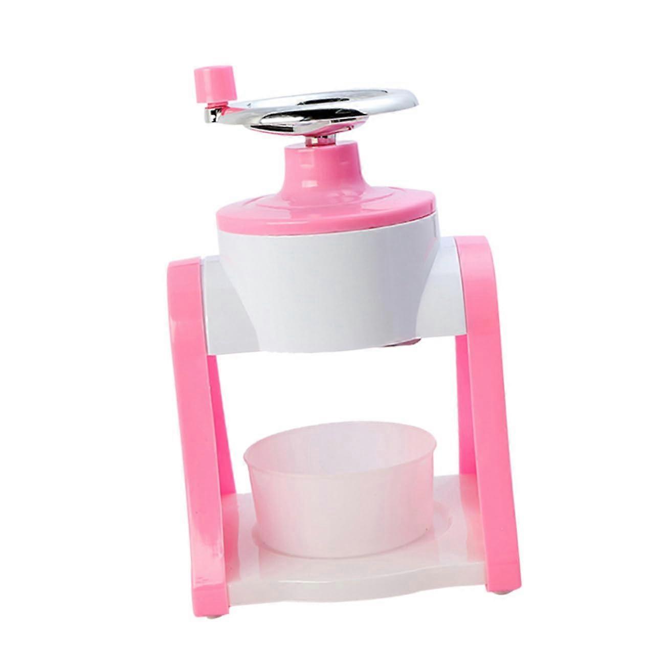 Hand Operated Ice Crusher Slush Machine Accessory For Home Use DIY Crank Ice Shaver
