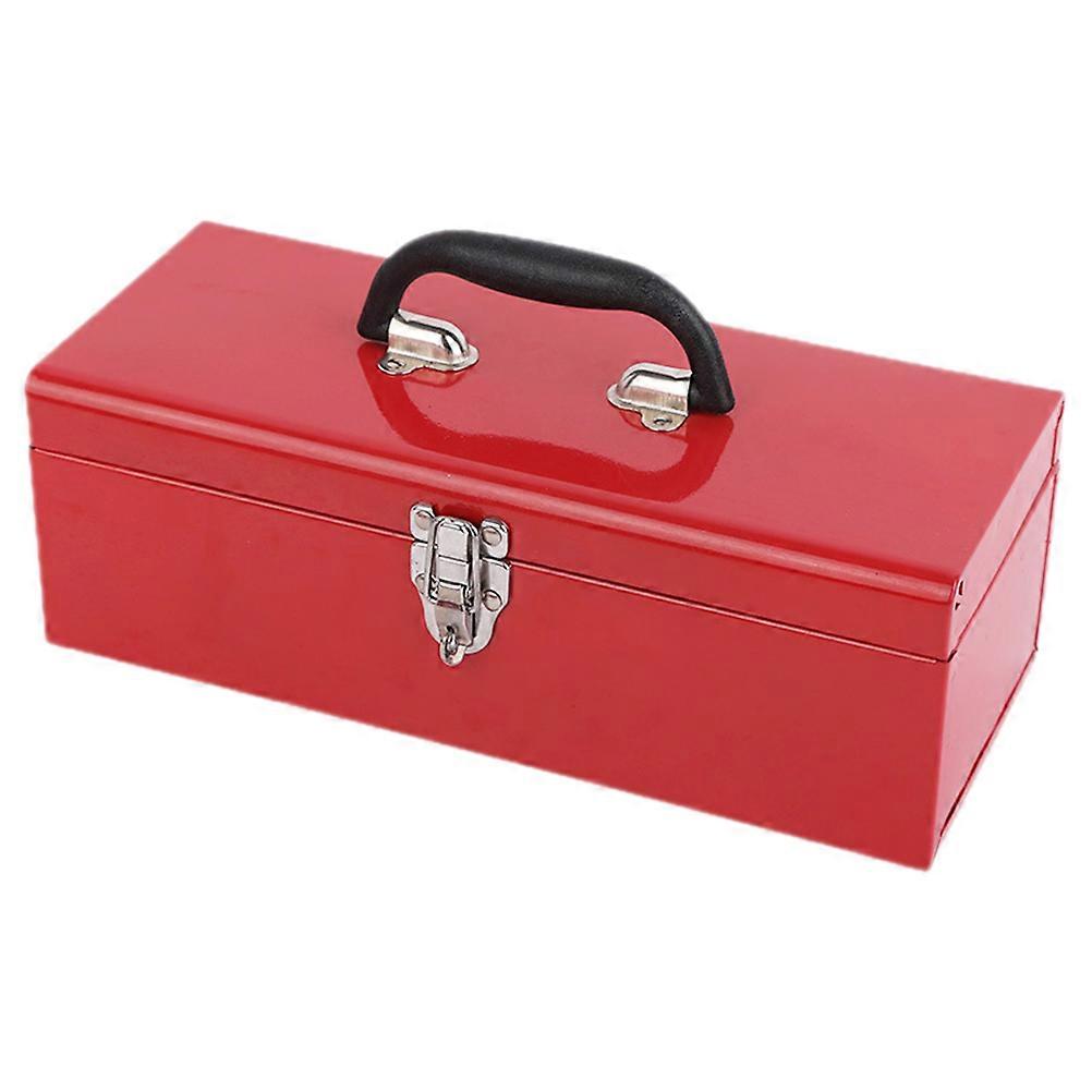 Hardware Tool Box Workshop Tool Box Maintenance Workers Tool Storage Red 38.00X16.00X14.00CM Moisture-Proof 1Set