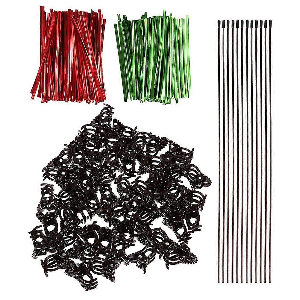 Plant Climbing Racks Straightening Preventing Damage To Fruits And Vegetables 8cm Twist Ties Iron 1 Set