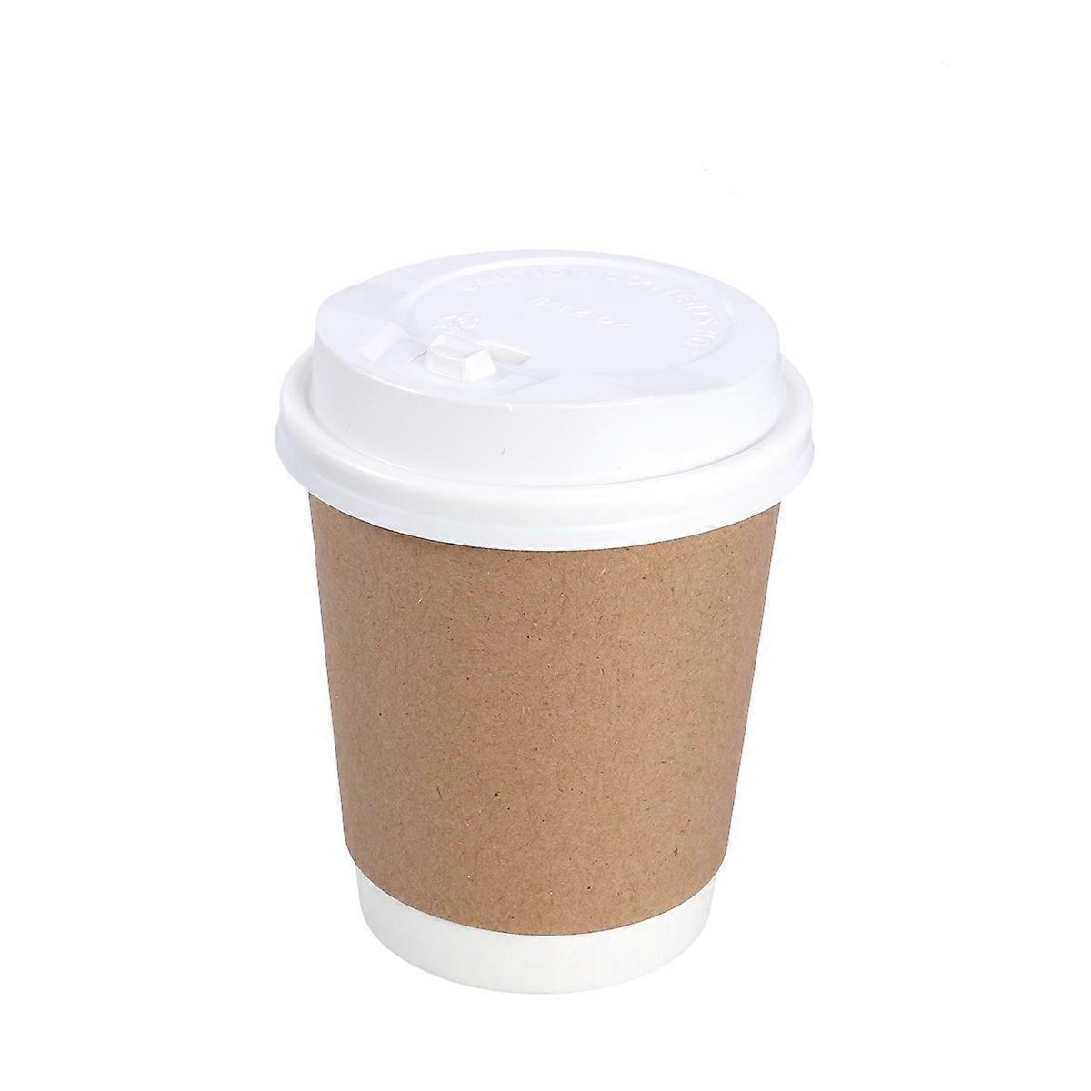 Kraft Paper Cups for Hot Drinks Perfect for Coffee Shops and Parties 8oz Multi Color Disposable Recyclable