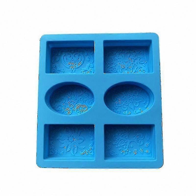 Flower Em Silicone Mold Set - 6 Shapes for Crafting Oval and Rectangle Designs
