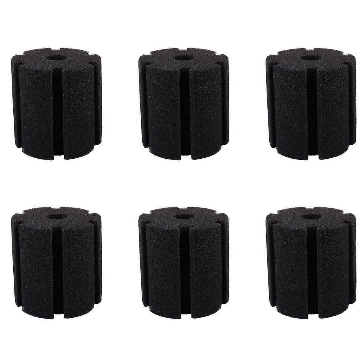 6X Aquarium Filter Biochemical Sponge Foam Replacement Black