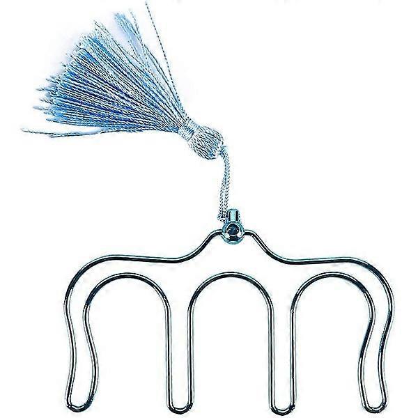 Hollow Music Book Holder, with Decorative Long Tassel Comb Bookmark Sheet Music Page Holder (Blue)