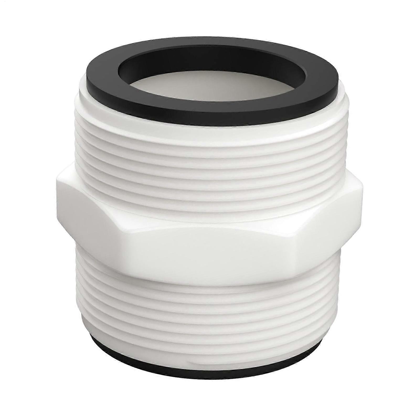 Pool hose adapter, pool hose connection, grounding pool hoses with 2 sealing rings