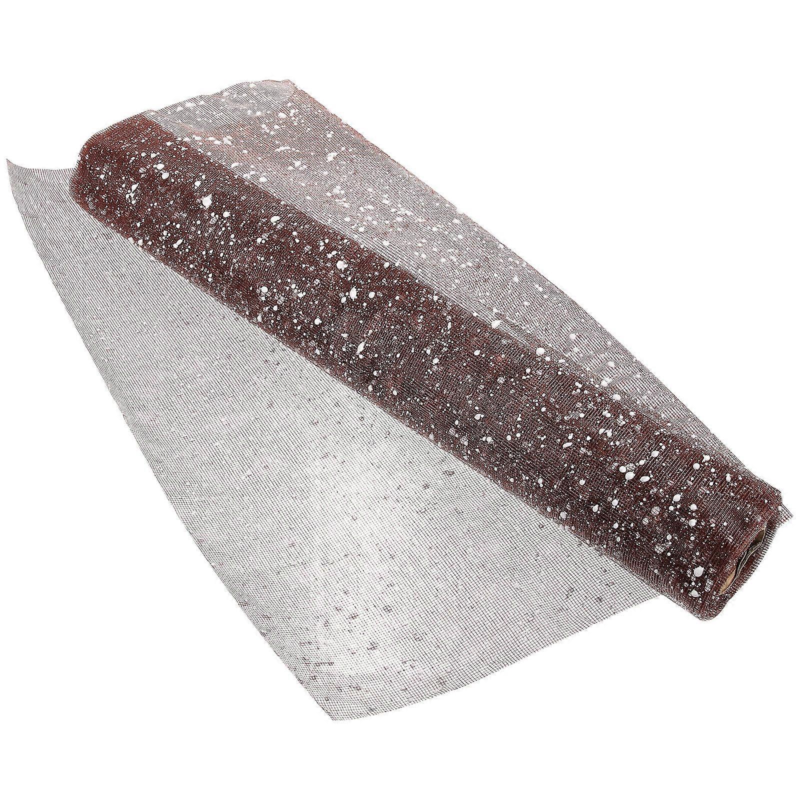 Floristry Supplies 1 Roll Flower Wrapping Mesh Coffee For Gift Wrapping And Party Decorations